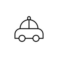 taxi, reizen, vervoer lijn pictogram, vector, illustratie, logo sjabloon. geschikt voor vele doeleinden. vector