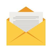 mail icoon. concept van inkomend e-mailbericht. symbool of sms-melding op elektronische apparaten. vectorillustratie. vlak vector