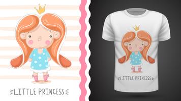 kleine prinses - idee voor print t-shirt vector