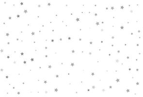 Kerstmisachtergrond met zilveren sterren. zilveren ster viering confetti. vector