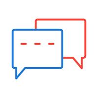 Conversatie Icon Design vector