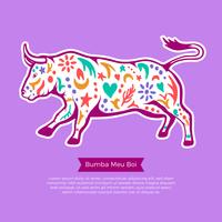 Bumba Meu Boi Bull illustratie vector