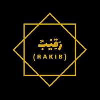 rakib - engelennamen in de islam vector