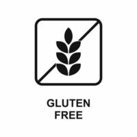 glutenvrij - huidverzorging pictogram vector