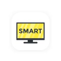 smart tv-pictogram vector