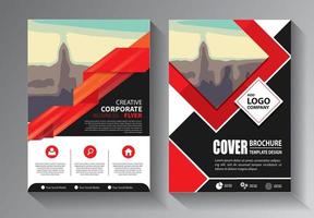 flyer zakelijke sjabloon voor brochure en jaarverslag met modern idee vector