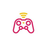 gamepad-pictogram, draadloze gamecontroller, videogames vector