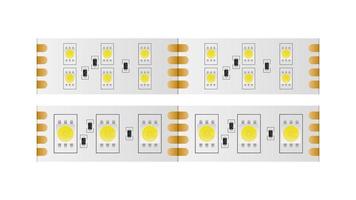 led strip geïsoleerd op een witte achtergrond. ledstrip close-up. realistische vector. vector