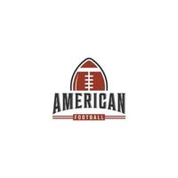 Amerikaans voetbal logo sjabloon op witte achtergrond vector