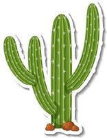 saguaro cactus plant op witte achtergrond vector