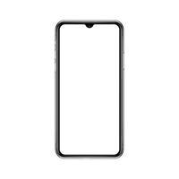 realistische smartphone mockup vectorillustratie. eps 10 vector