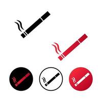 abstracte sigaret roken pictogram illustratie vector