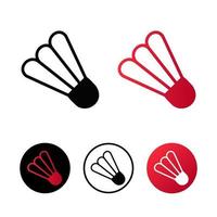 abstracte badminton shuttle pictogram illustratie vector