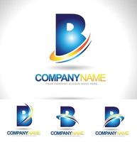 letter b logo ontwerpen vector