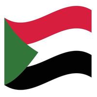 nationale vlag van soedan vector
