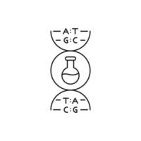 dna lab test medische pictogram vector