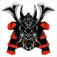 japans zwaard demon demon pantser masker vector ontwerp