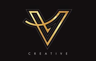 v brief ontwerp logo. letter v pictogram logo met moderne swoosh vector