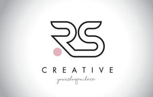 rs letter logo-ontwerp met creatieve moderne trendy typografie. vector