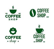 coffeeshop logo's vector