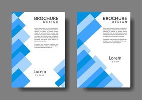 rechthoekige vorm zakelijke brochure sjabloon. voor promotie en reclame vector