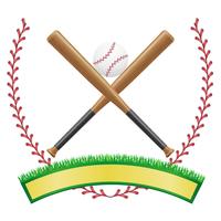 honkbal banner embleem vectorillustratie vector