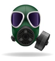 gasmasker vectorillustratie vector