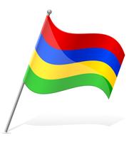 vlag van Mauritius vectorillustratie vector