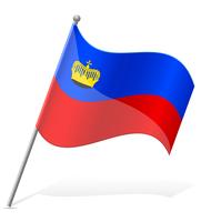 vlag van Liechtenstein vector illustratie