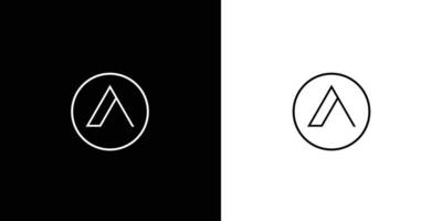 modern en elegant letter a initialen logo 3 vector