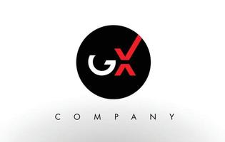 gx-logo. brief ontwerp vector. vector