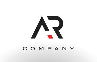 ar-logo. brief ontwerp vector. vector