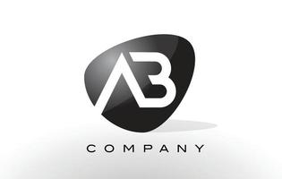 ab-logo. brief ontwerp vector. vector