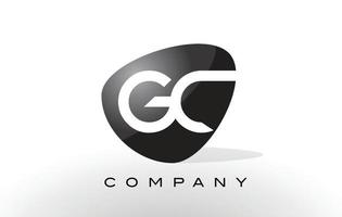 gc-logo. brief ontwerp vector. vector