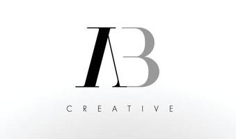 ab brief logo ontwerp. creatieve ab brieven icoon vector