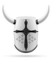 gevecht helm middeleeuwse voorraad vectorillustratie vector