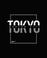 vectorillustratie van grafische brief. Tokyo, perfect voor het ontwerpen van t-shirts, overhemden, hoodies enz. vector