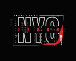 New York vectorillustratie en typografie, perfect voor t-shirts, hoodies, prints enz. vector