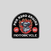 illustratie vector logo badge motorclub