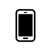 smartphone vector icoon. telefoon zwart symbool geïsoleerd op een witte achtergrond. vector eps 10