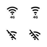 signaalpictogram plat vector