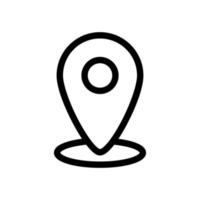 locatie pictogram lijnstijl vector