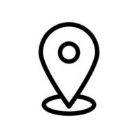 locatie pictogram lijnstijl vector