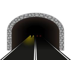 auto tunnel vectorillustratie vector