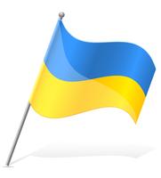 vlag van Oekraïne vector illustratie