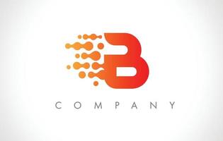 b-logo. b brief pictogram ontwerp vector