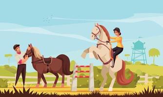 paardrijden achtergrond afbeelding vector