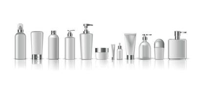 lege cosmetica pakketten set vector