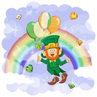 Vector Happy Saint Patrick s wensdagkaart