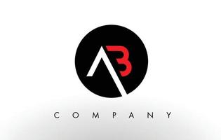 ab-logo. brief ontwerp vector. vector